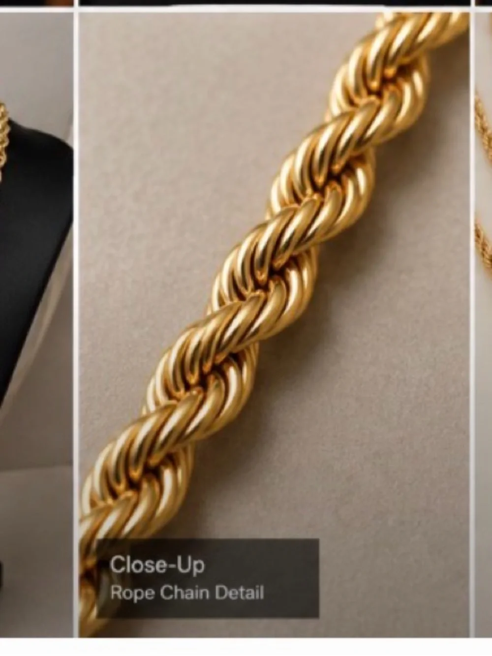 14k Gold-Filled 18” Rope Chain Necklace - Unisex Jewelry